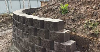 Установка подпорной стенки в Белорецке в октябре